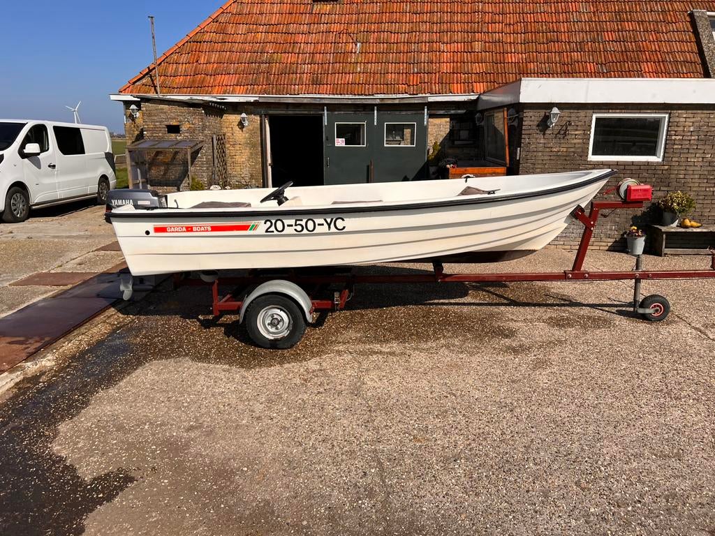 Garda 430 met 25 pk yamaha, Watersport en Boten, Ophalen, 10 tot 30 pk, Gebruikt, 3 tot 6 meter