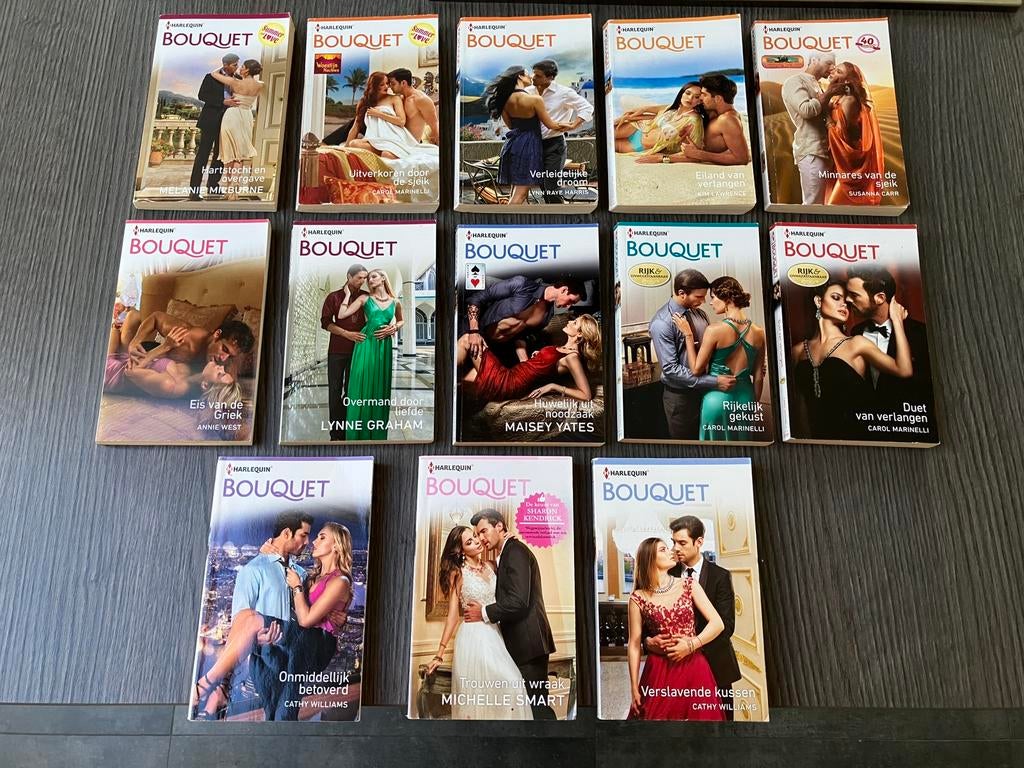 13X Bouquet Harlequin - losse verhalen, Ophalen of Verzenden, Gelezen, Amerika