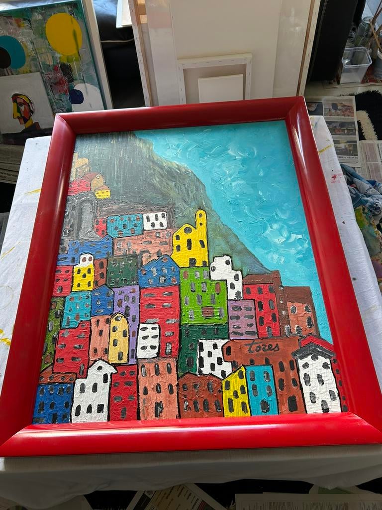 Amalfi bij Napels, Antiek en Kunst, Ophalen of Verzenden