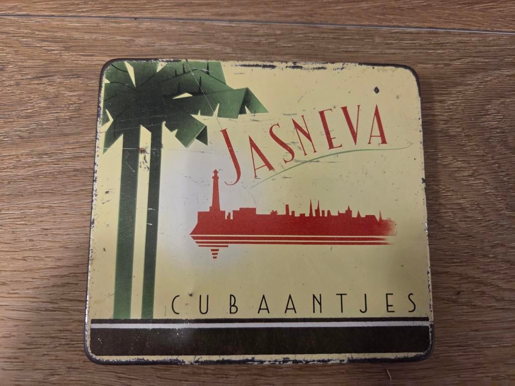 Vintage Jasneva Sigarenblik - Cubaantjes, Ophalen of Verzenden, Gebruikt, Overige, Overige merken