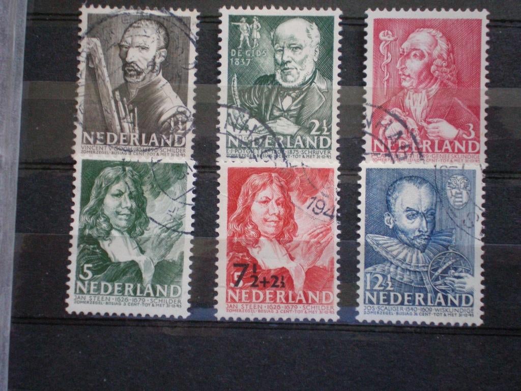 nederland nvph 350-355 gebruikt ( S 692)..€ 0,30, Verzenden