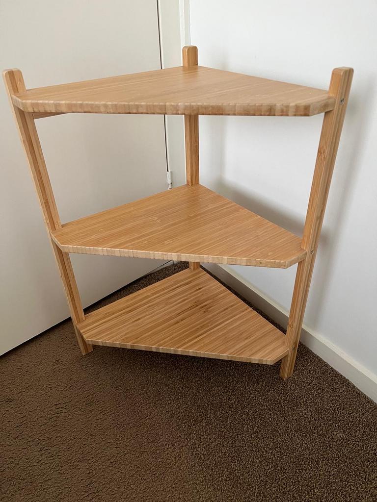 Ikea Ragrund Bamboe Hoekrek - Badkamer/Kleine Ruimtes, Ophalen, Zo goed als nieuw