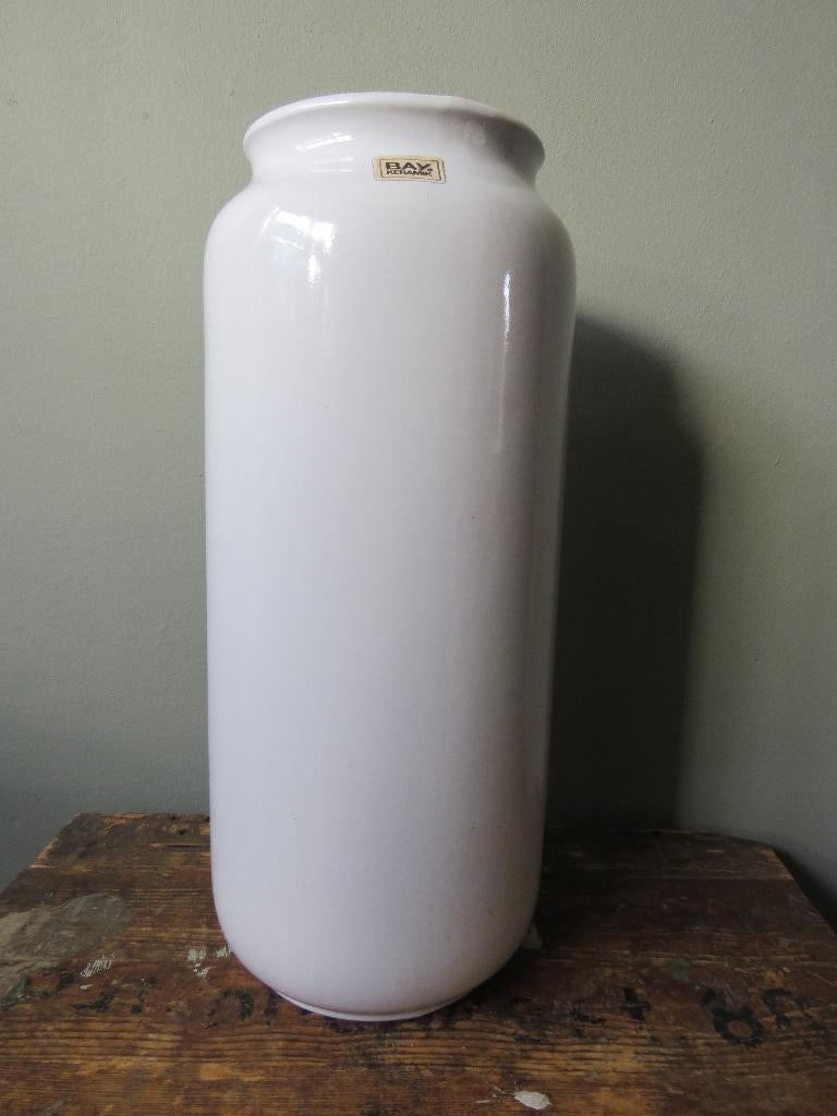 West Germany vaas 40 cm hoog wit, Antiek en Kunst, Ophalen of Verzenden