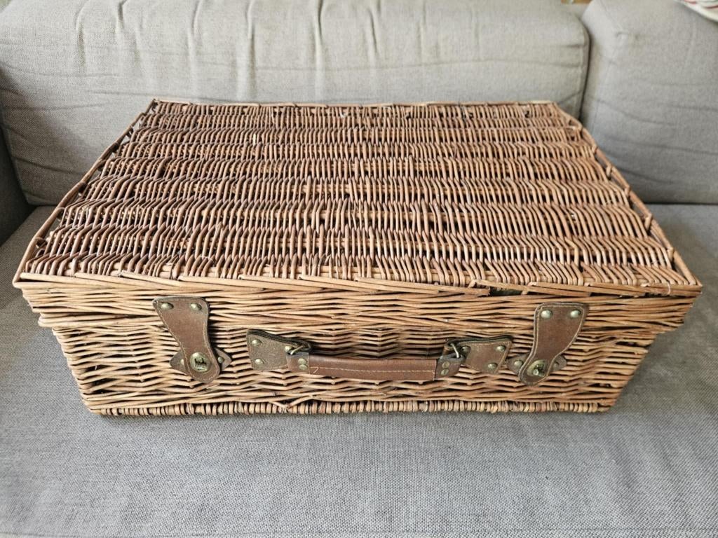 Vintage picnicmand, Hobby en Vrije tijd, Picknickmanden, Ophalen, Gebruikt