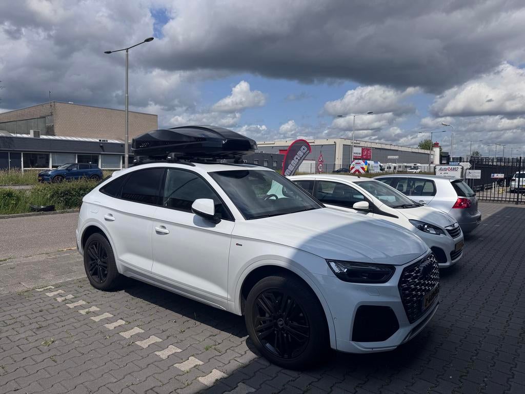 AUDI dakkoffer sportief met Thule dakdragers, Ophalen, Zo goed als nieuw