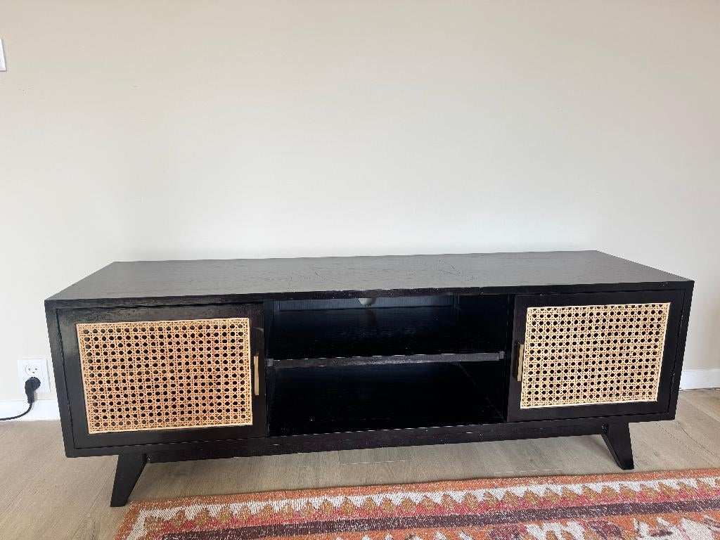 Prachtig Webbing TV meubel, Huis en Inrichting, Ophalen, 100 tot 150 cm, Zo goed als nieuw, Minder dan 100 cm