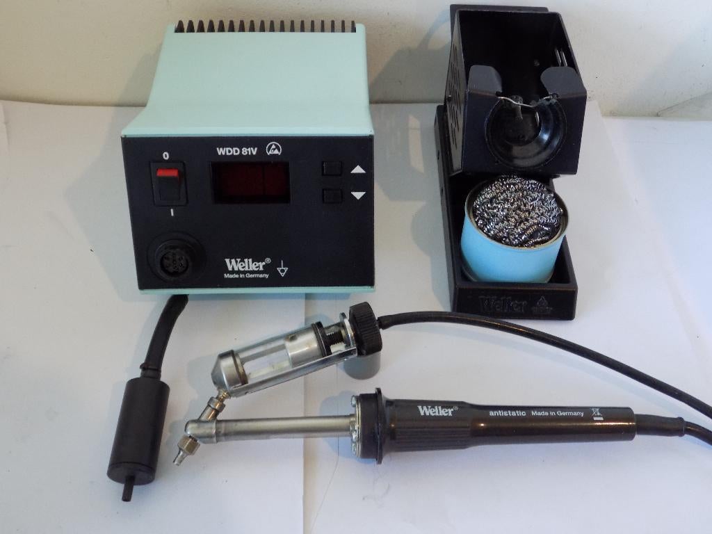 WELLER WDD 81V DE-SOLDEERSTATION met DS 80 DE-SOLDEERBOUT, Ophalen of Verzenden, Zo goed als nieuw