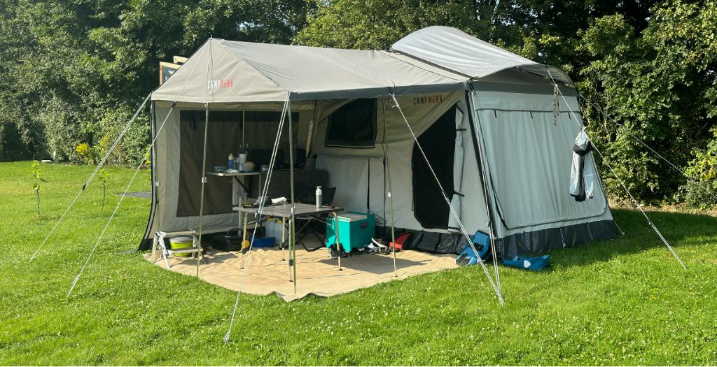 Campwerk Economy onroad tenttrailer in topstaat, Caravans en Kamperen, Vouwwagens, Campwerk, tot en met 4, Meerkleurig, Aanwezig