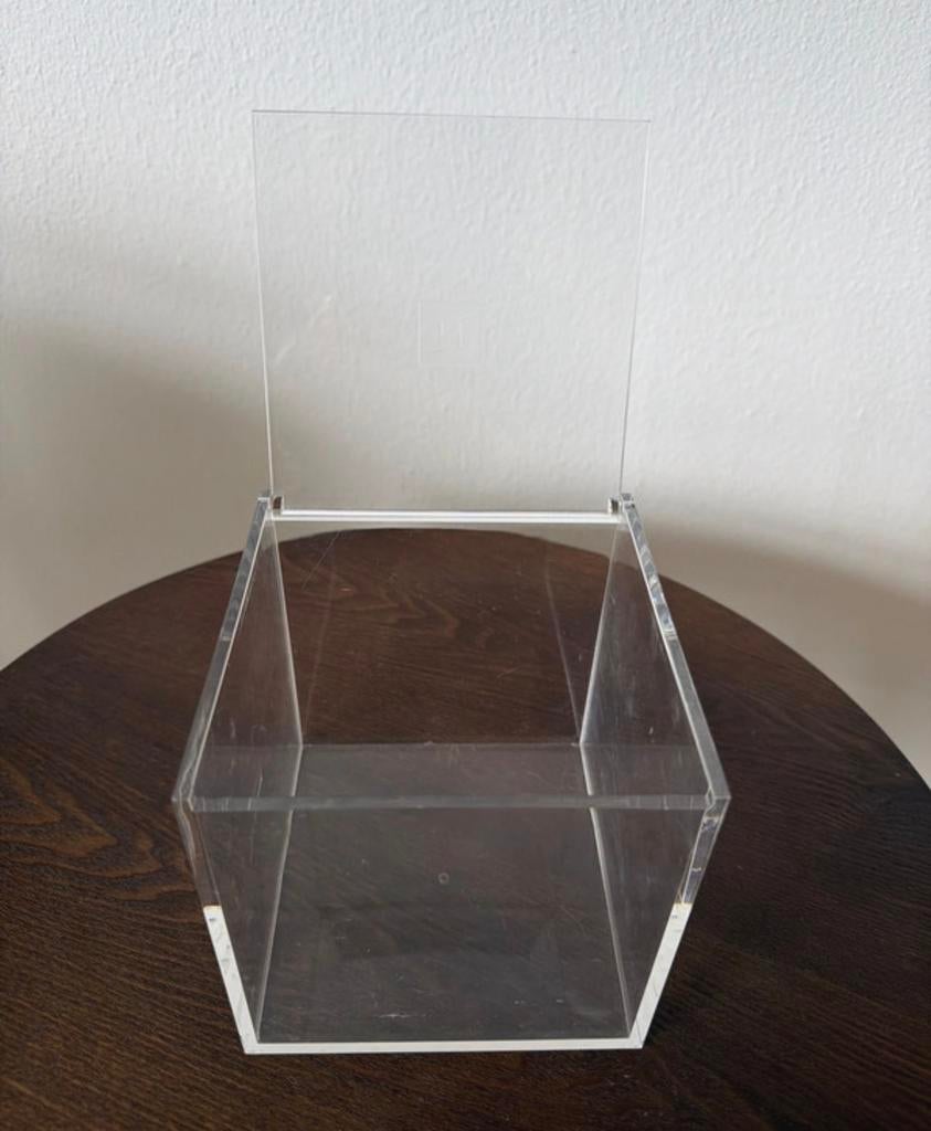 Nespresso opberg box / capsulehouder van plexiglas, Ophalen of Verzenden, Gebruikt, Kunststof, Minder dan 50 cm