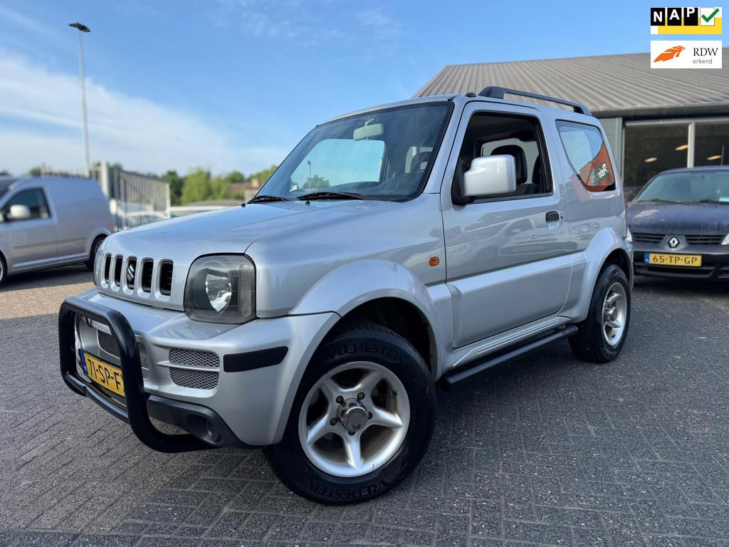 Suzuki Jimny 1.3 JLX*4WD*Bullbar*Nl Auto*Lm-Velgen!, Auto's, Zwart, 4 stoelen, Bedrijf, Vierwielaandrijving
