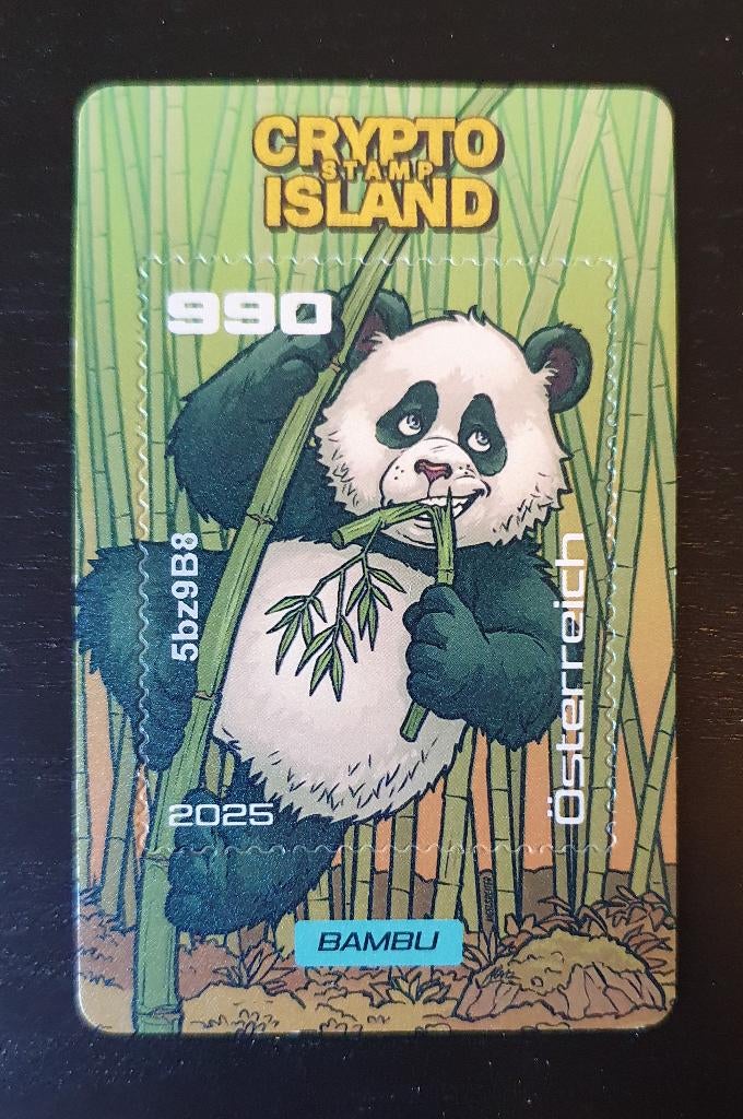 Oostenrijk 2025 Panda Crypto - NFT kleur Blauw Michel 3910, Verzenden, Postfris, Overige thema's