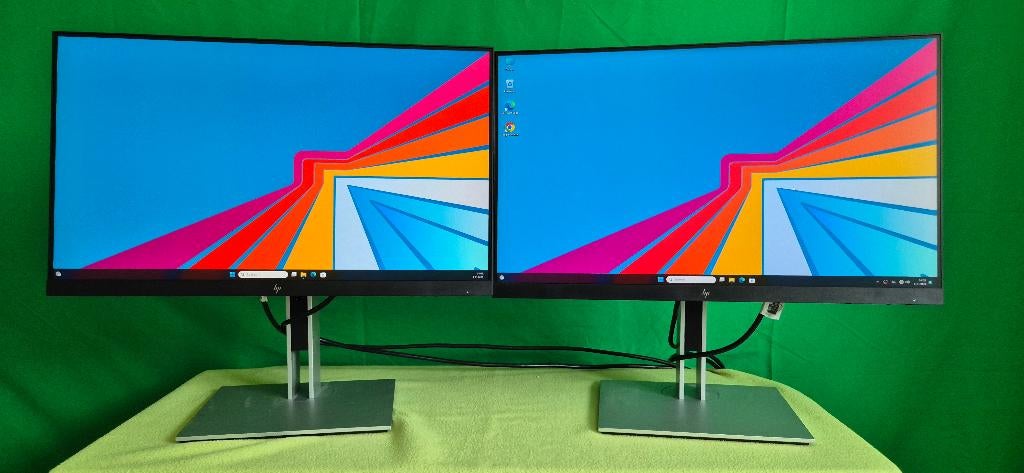 In Super staat 2x 24 Inch Design Lcd's HP EliteDisplay E243, Computers en Software, Monitoren, IPS, HDMI, 101 t/m 150 Hz, Ophalen of Verzenden