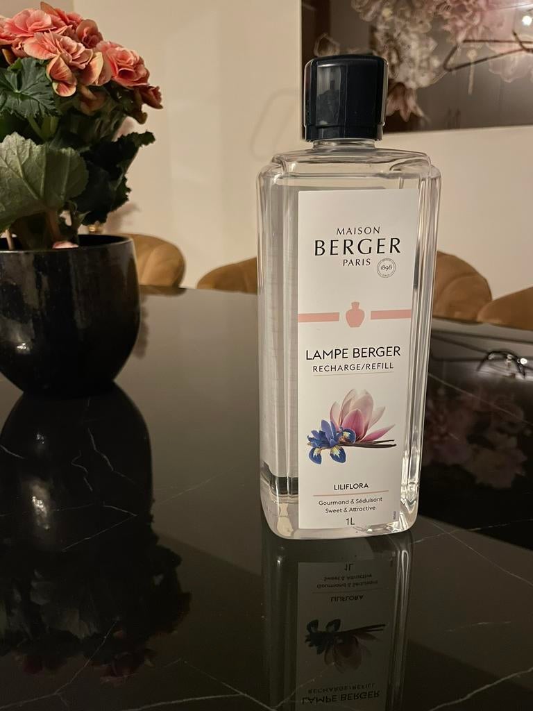 Lampe berger Liliflora navulling 1 liter - NIEUW., Ophalen of Verzenden, Nieuw, Overige materialen, Minder dan 25 cm