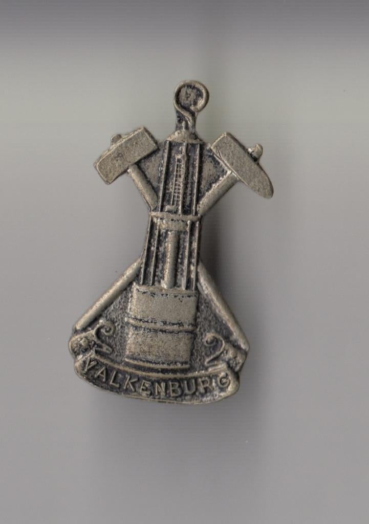 Mijnwerker Valkenburg Mijnen Kolen broche, Verzamelen, Speldjes, Pins en Buttons, Gebruikt, Speldje of Pin, Overige onderwerpen