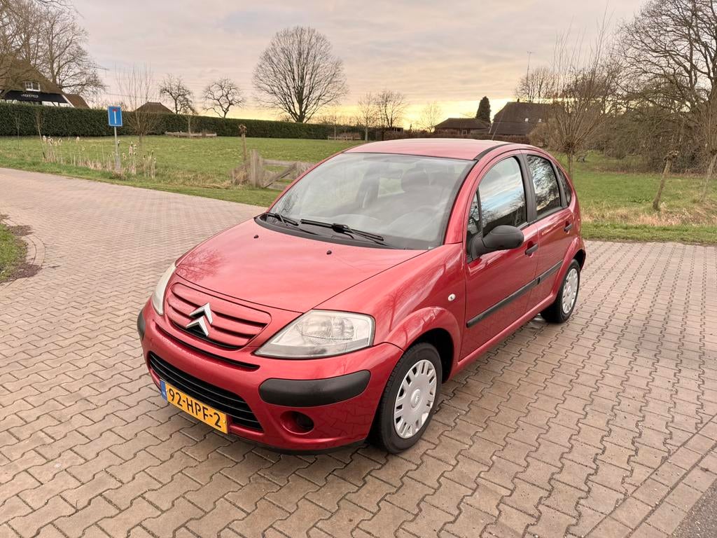 Citroën C3 1.1 I 2009 Rood nieuwe apk!, Voorwielaandrijving, Stof, 40 €/maand, 920 kg