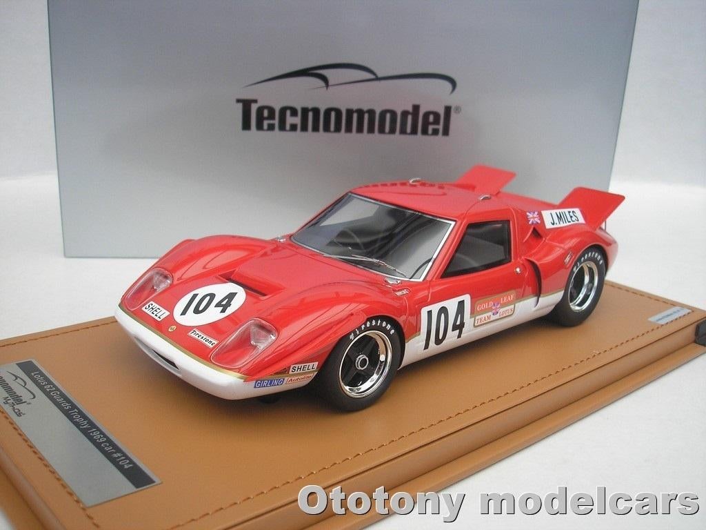 Lotus 62 #104 Guards Trophy 1969 J. Miles 1/18 Tecnomodel, Hobby en Vrije tijd, Modelauto's | 1:18, Ophalen of Verzenden, Nieuw