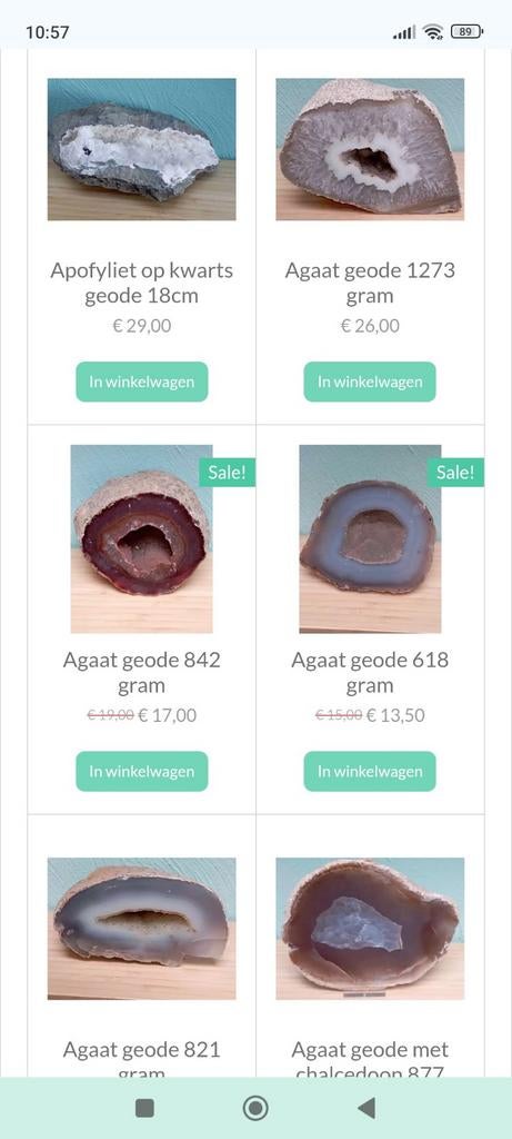 Diverse agaat geodes, Ophalen of Verzenden, Mineraal