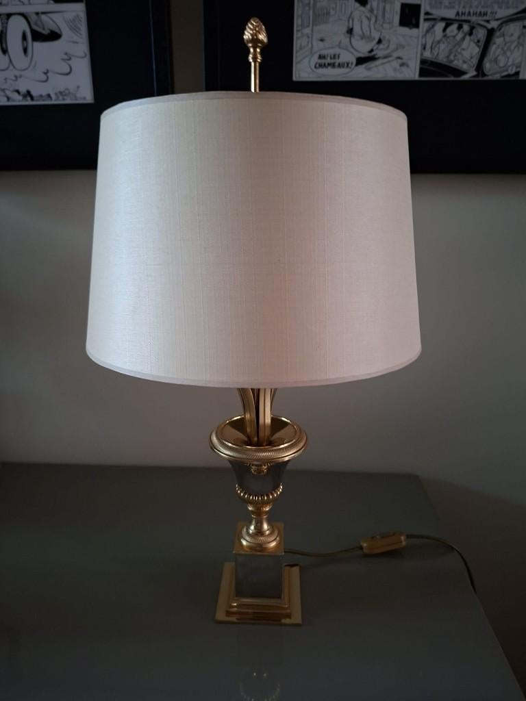Palm bladeren of riet bladeren lamp S. A. Boulanger, 70s, Ophalen of Verzenden
