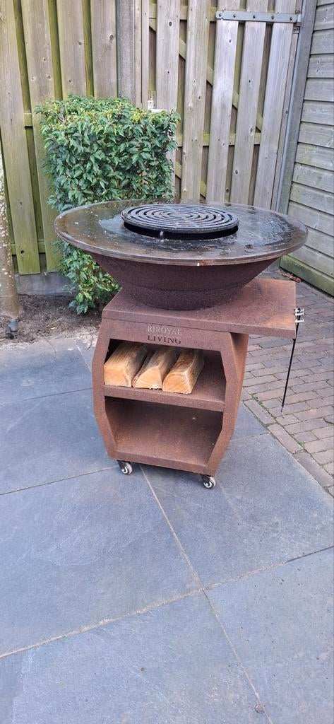 RJRoyal Living Plancha grill BBQ Companero XXL cortenstaal, Ophalen of Verzenden, Gebruikt, RJRoyal Living