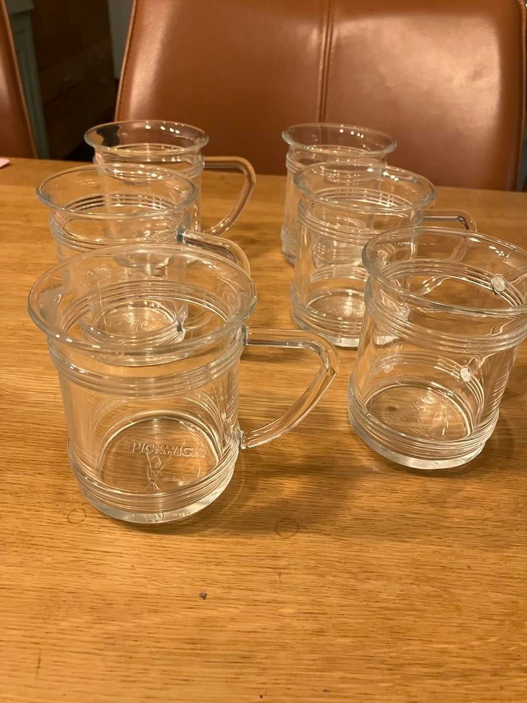 6 Jan des Bouvrie thee glazen Pickwick, Glas of Glazen, Ophalen of Verzenden, Overige stijlen, Glas