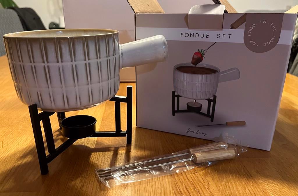 NIEUW! JENS Living Fondue Set voor kaas of chocola, Ophalen of Verzenden, Nieuw