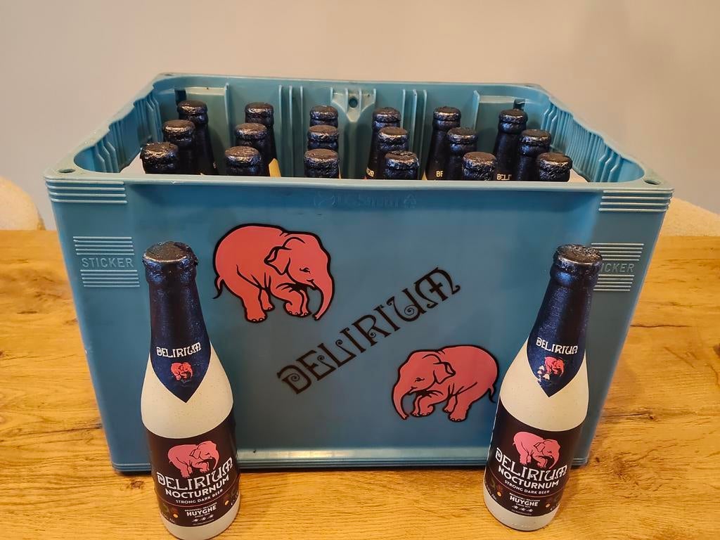 Krat Delirium Nocturnum speciaalbier, Verzamelen, Biermerken, Ophalen, Nieuw, Flesje(s), Overige merken
