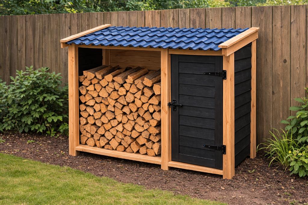 Douglas Houtopslag | Haardhout Opslag | Tuinkast Mogelijk, Ophalen, Nieuw, Hout, Overige typen