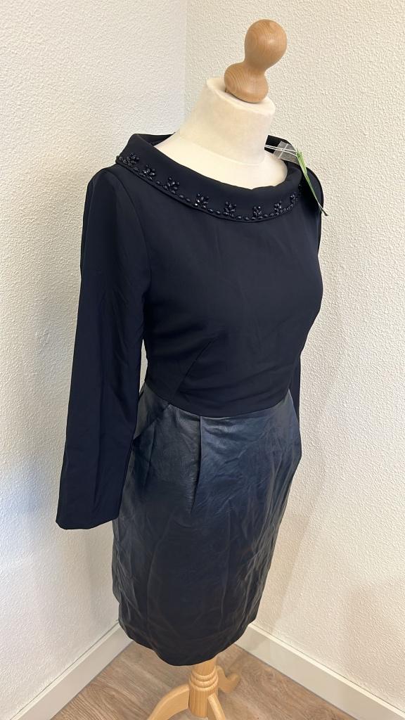 K-design maat M NIEUW classy jurk 914, Maat 38/40 (M), K-design, Zwart, Nieuw