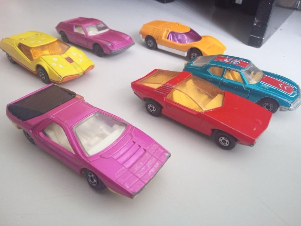 6 x matchbox autos. Oa Citroen sm, Lotus, Mazda rx500,, Ophalen of Verzenden