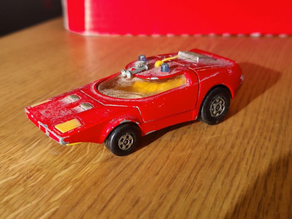 Matchbox Shovel Nose Brandweer ROOD, Ophalen of Verzenden, Auto