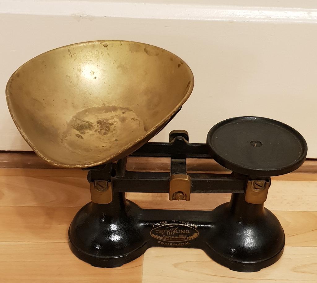 The Vikking Wolverhampton antieke weegschaal., Witgoed en Apparatuur, Weegschalen, Ophalen of Verzenden, Overige typen, 500 gram of grover