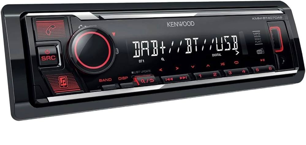 Autoradio Kenwood KMM-BT407DAB met DAB&bluetooth functieZGAN, Ophalen of Verzenden, Zo goed als nieuw