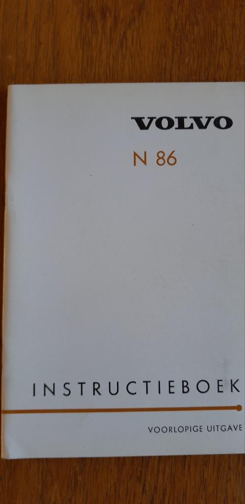 Insyructieboek Volvo N86, Ophalen of Verzenden