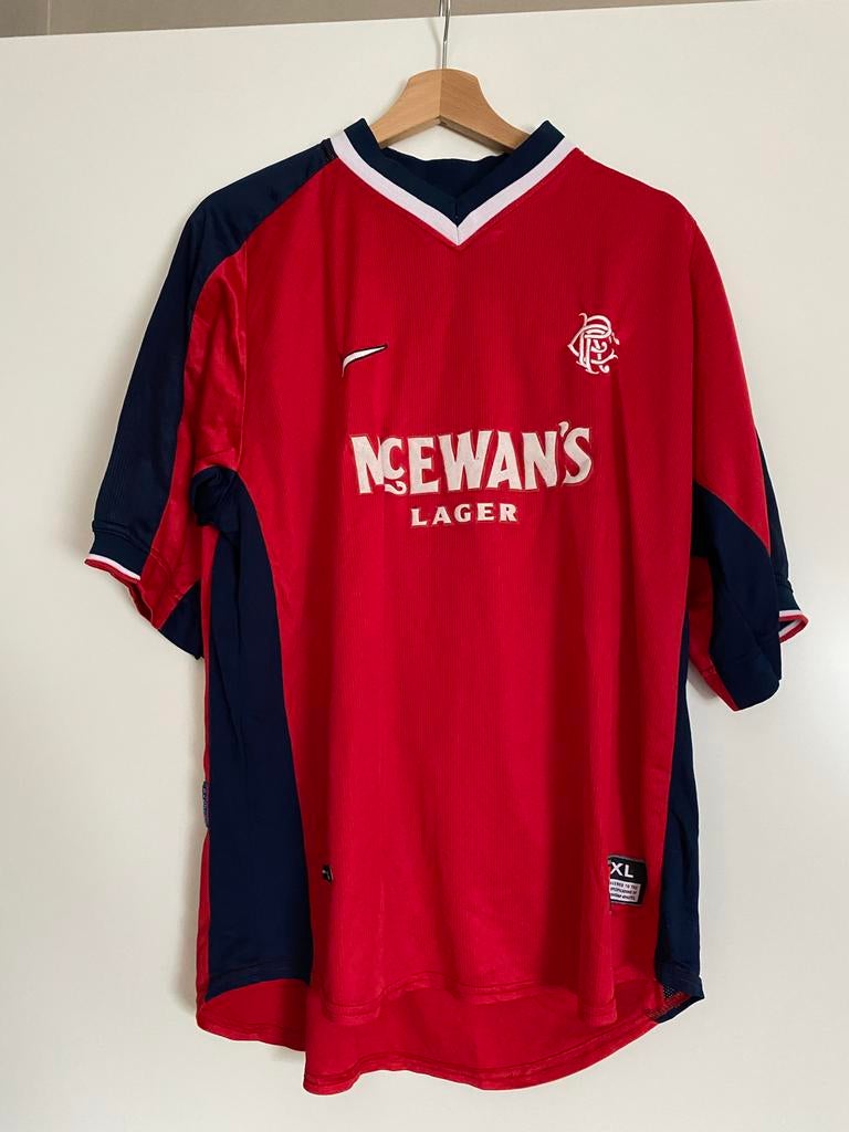 Rangers FC Thuisshirt 2002-2003 McEwan's Lager Maat XL, Ophalen, Gedragen, Maat 56/58 (XL), Rood