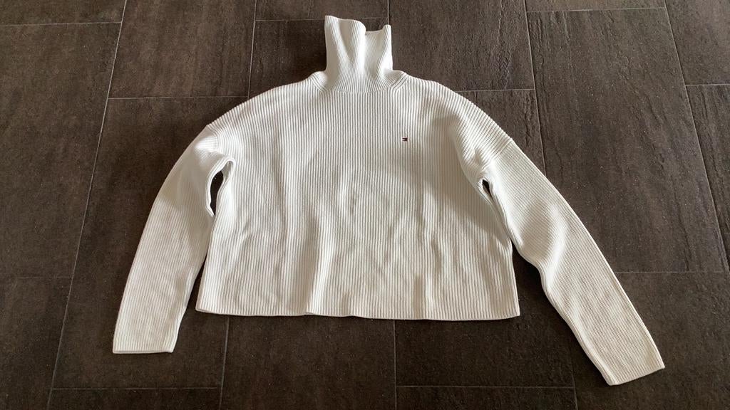 Tommy Hilfiger dames trui maat M, Ophalen of Verzenden, Zo goed als nieuw, Maat 38/40 (M), Beige