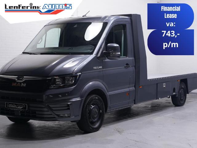 MAN TGE 2.0 TDI 140 pk Autotransporter Airco, Luchtvering Ap, Voorwielaandrijving, Stof, Gebruikt, 4 cilinders