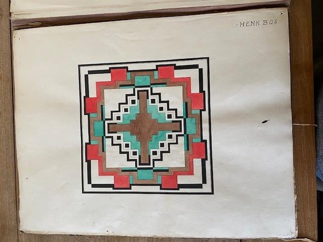 Nr.147: Tekeningen schilderijen ontwerpen van C Bos en H Bos, Ophalen