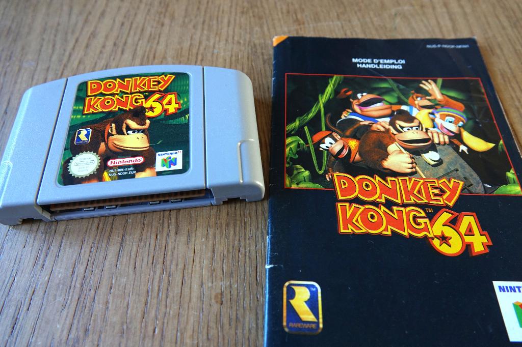 N64 Donkey Kong met handleiding, Avontuur en Actie, Gebruikt, 1 speler, Ophalen of Verzenden