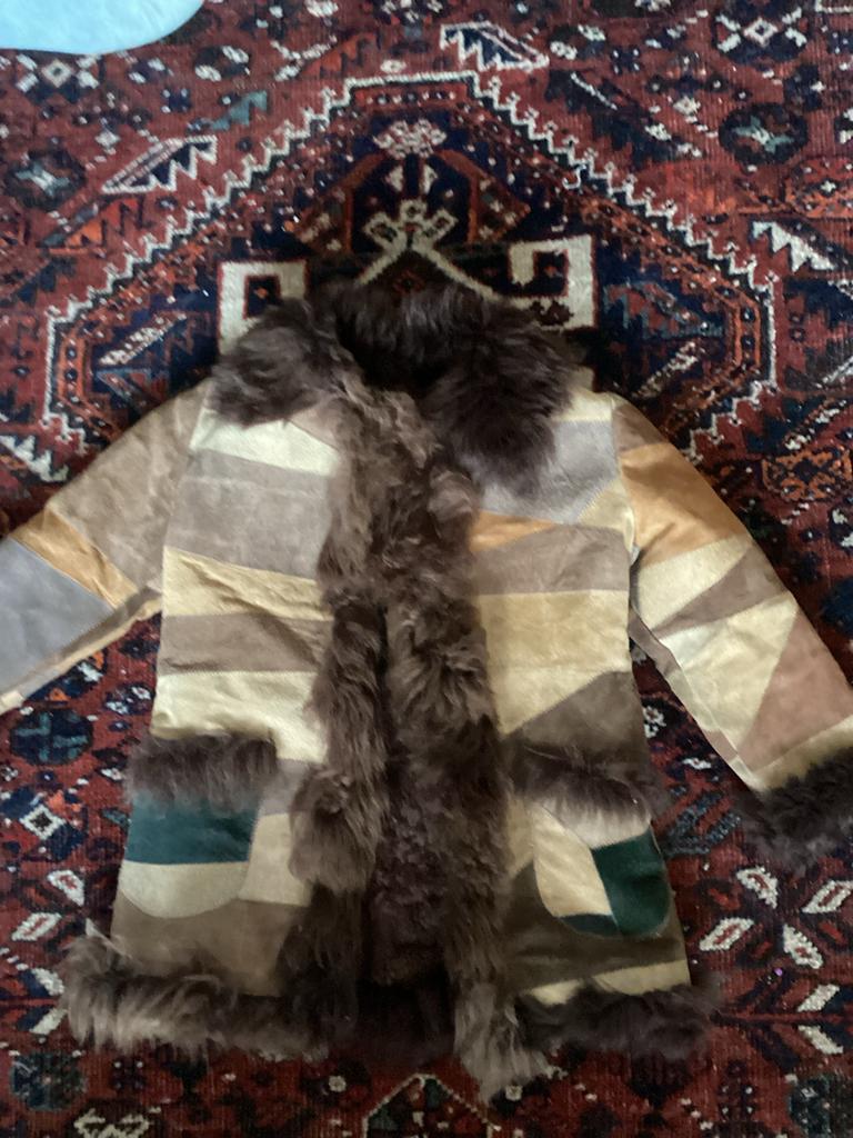 Vintage Afghaanse kinderjas maat 116, Kinderen en Baby's, Kinderkleding | Maat 116, Gebruikt, Meisje, Jas, Ophalen