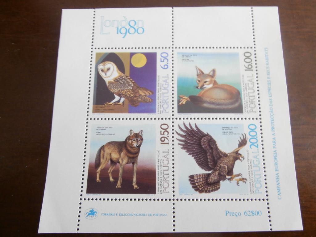 PORTUGAL 1980; VELLETJE DIEREN, Verzenden, Postfris