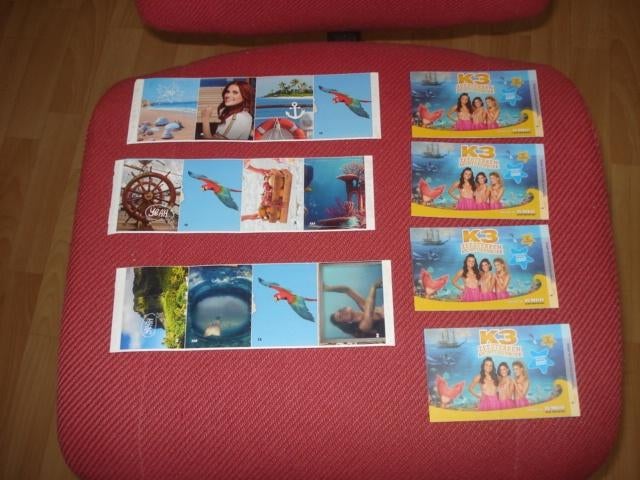 K 3 ZEESTERREN 12 PLAATJES + 4 DICHTTE PAKKIES + 2 DOOSSIES, Jumbo, Ophalen of Verzenden