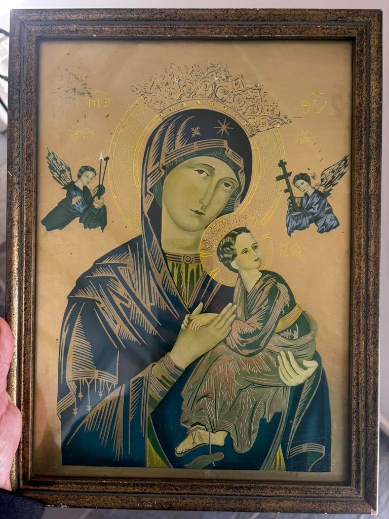 Heel oud schilderij/afbeelding, Ophalen of Verzenden