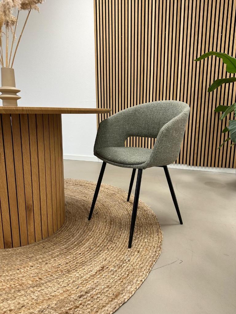 Kick Dean eetkamerstoel Groen - Set van 6 - Nieuw in doos, Overige kleuren, Kick, Nieuw, Ophalen of Verzenden