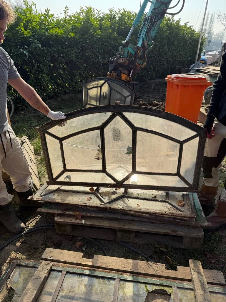 Oude stalramen boerderij 1890, Ophalen, Gevelraam of Ruit, Gebruikt, Minder dan 80 cm