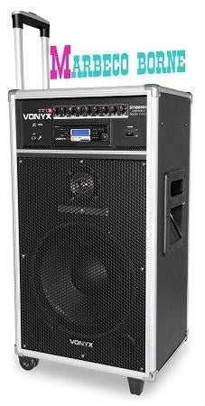Karaoke, Mobiele geluidset, ST180, CD,MP3,USB,Bluetooth, UHF, Vonyx, Nieuw, Info@marbeco.nl, Complete set