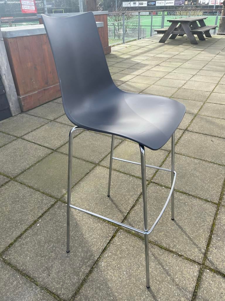 Barkruk 12 stuks, Scab Design Zebra, Ophalen, Kunststof, Met voetsteun, 60 tot 90 cm