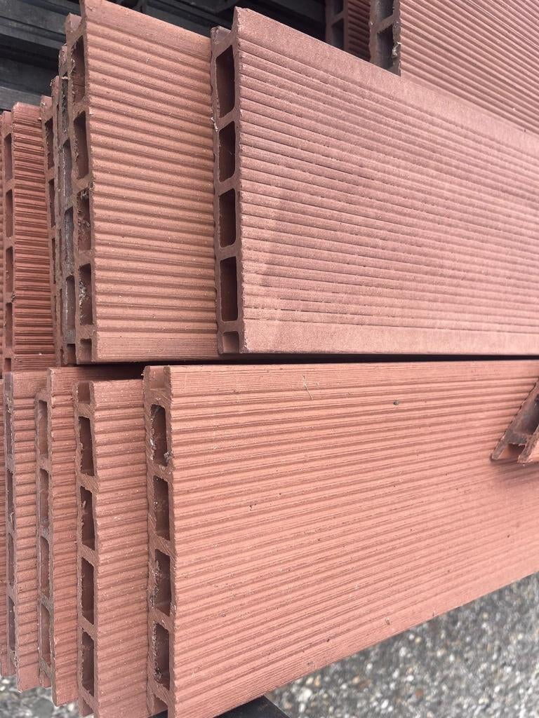 Composiet vlonderplanken, bruin, 12m2, partij, Ophalen, Gebruikt, Composiet