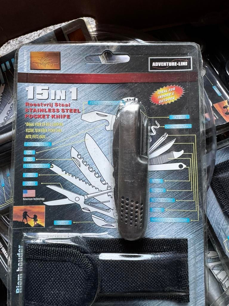 Multifunctioneel zakmes met mix met Kemper lepel, Ophalen of Verzenden, Zo goed als nieuw