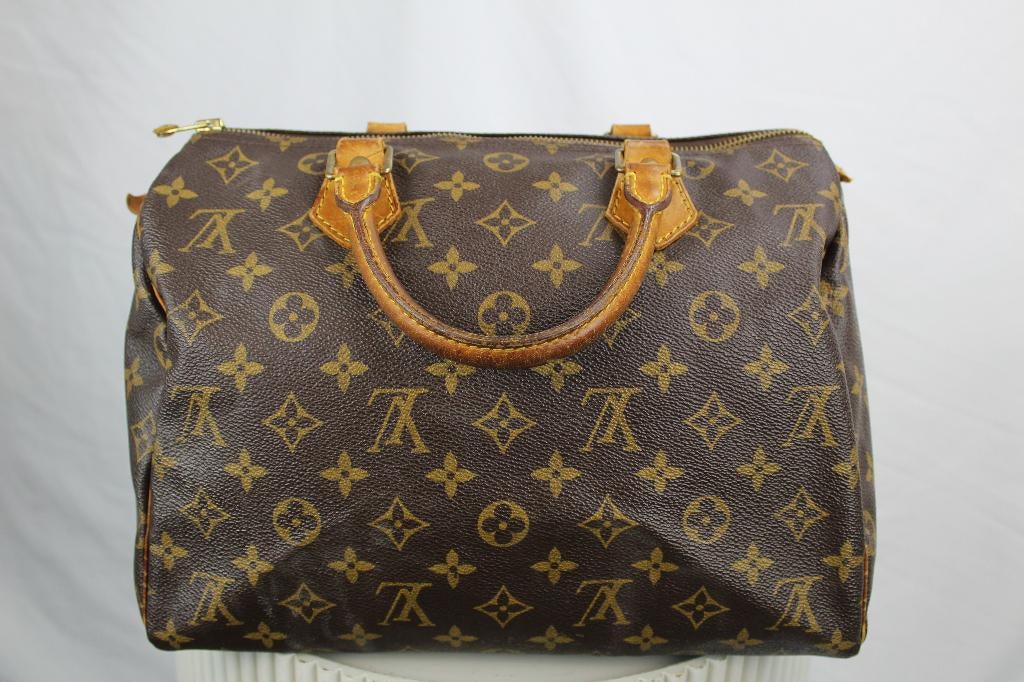 Louis Vuitton Speedy 30 - 1114, Gebruikt, Bruin, Ophalen of Verzenden, Lv