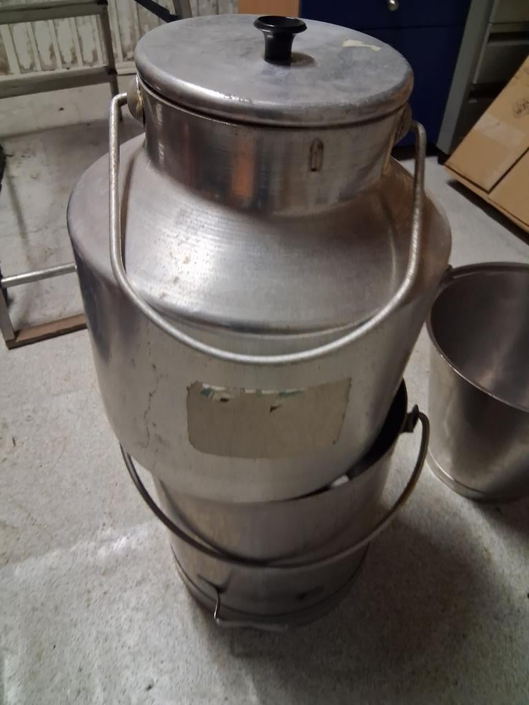 Diverse metalen emmers zoals rvs als aluminium, Ophalen of Verzenden, Rvs